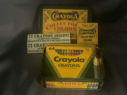 Vintage Crayola Collector's Colors Limited Edition 1990